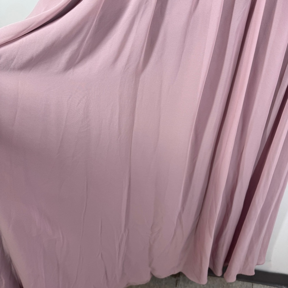 Morilee Madeline Gardner Mauve Beaded Chiffon Formal Maxi Dress Bridesmaid Gown - Picture 5 of 16